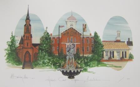 Historic Court Square , Fredericktowne - Artist Proof